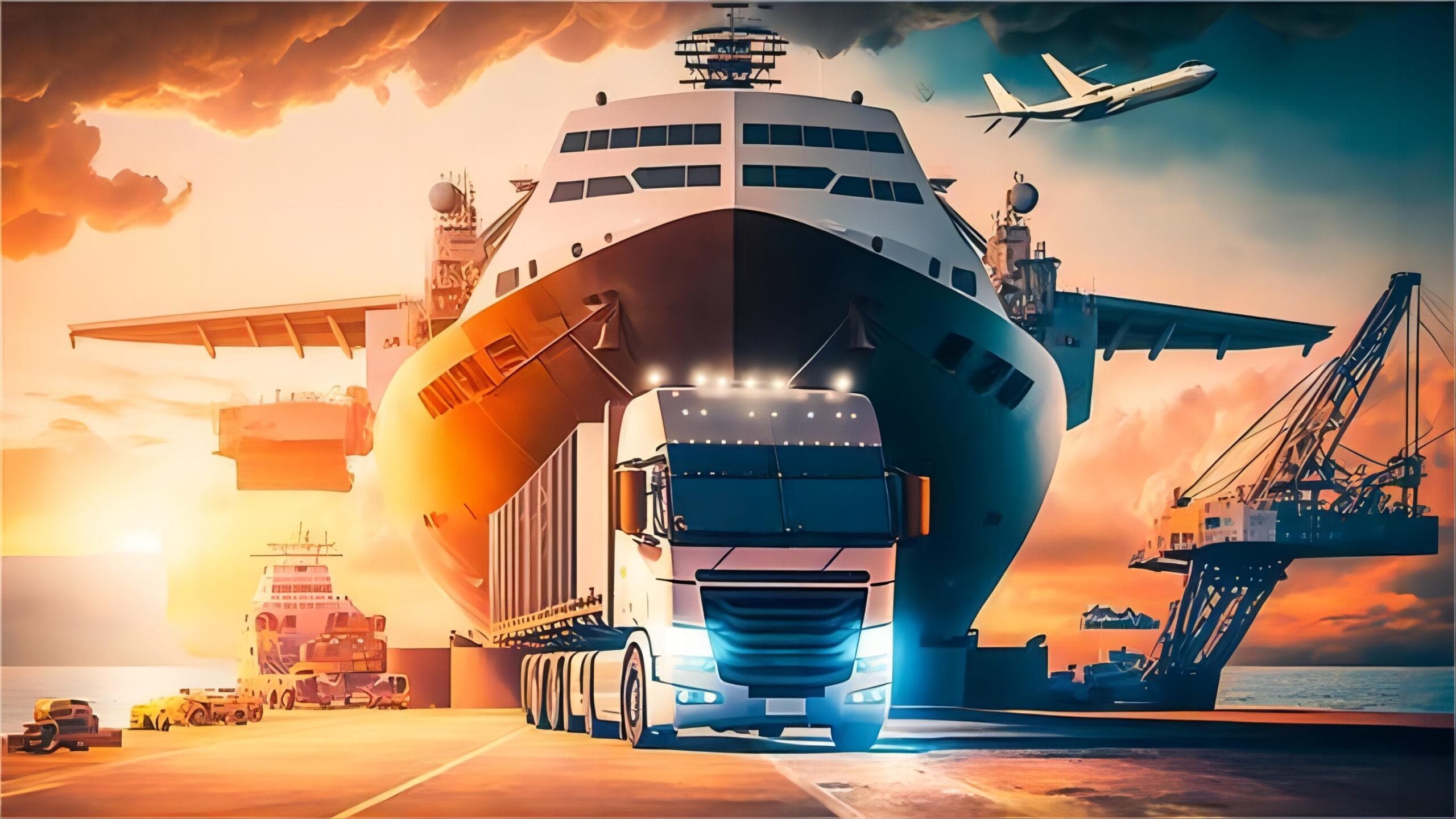 Detailed logistics flow for door to door shipping services