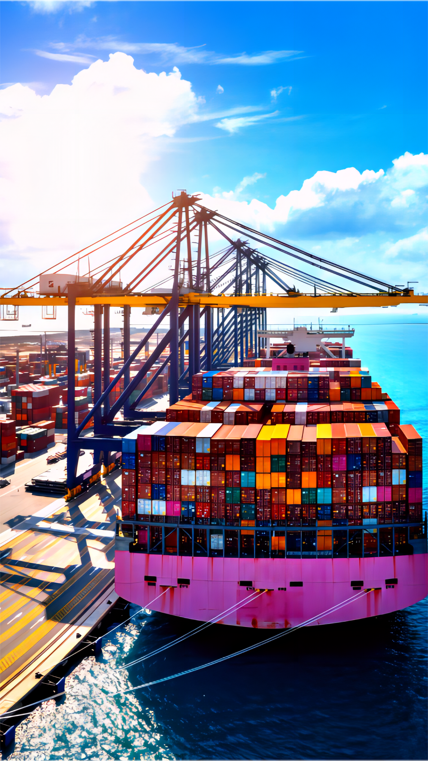 Air freight cargo being loaded for shipment to Milan