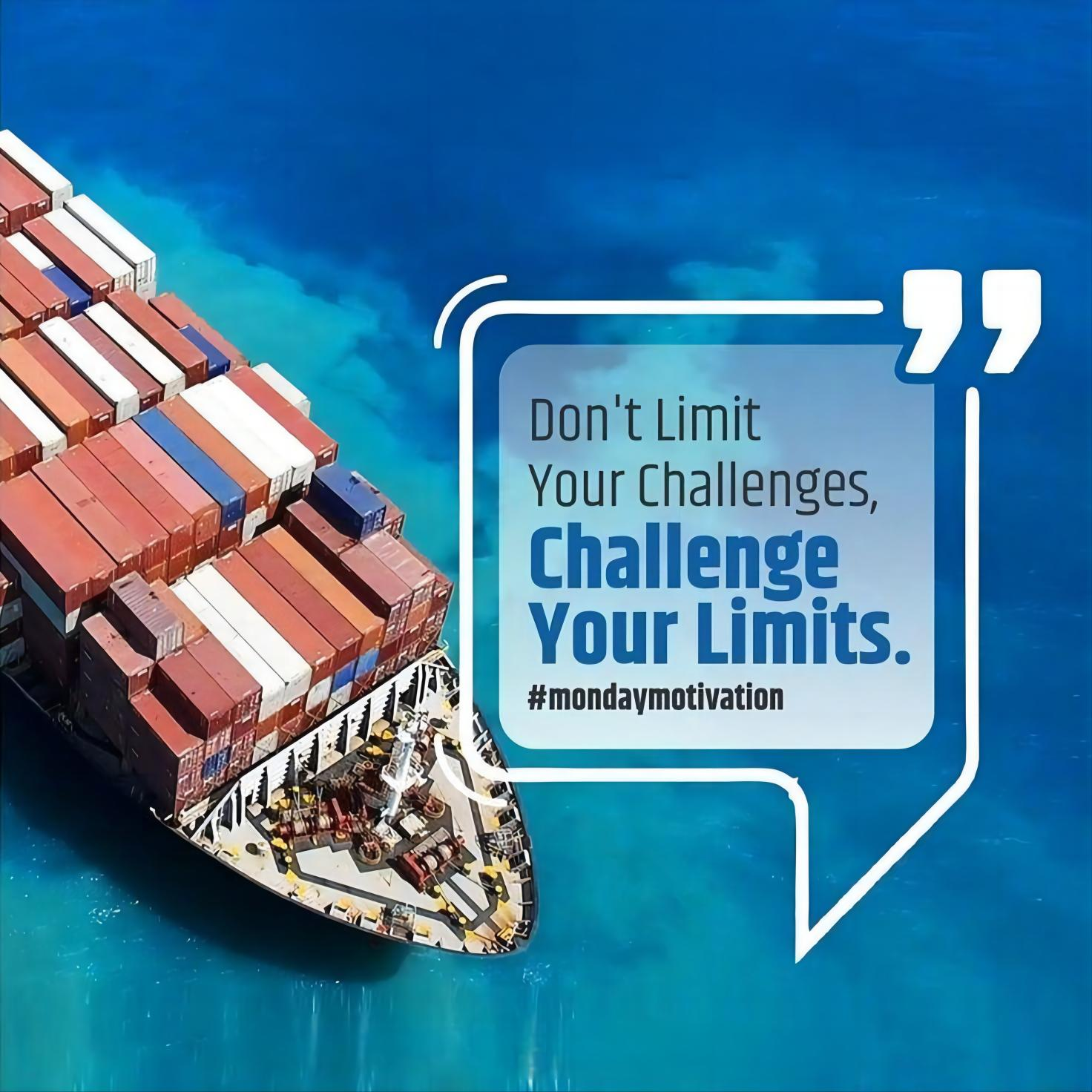 Cargo ship transporting containers from China to Australia