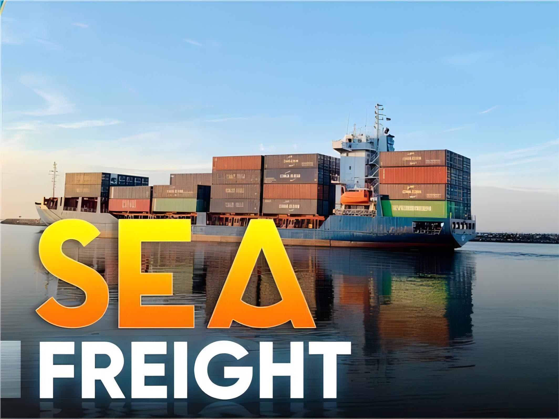 Stack of shipping containers ready for sea transit