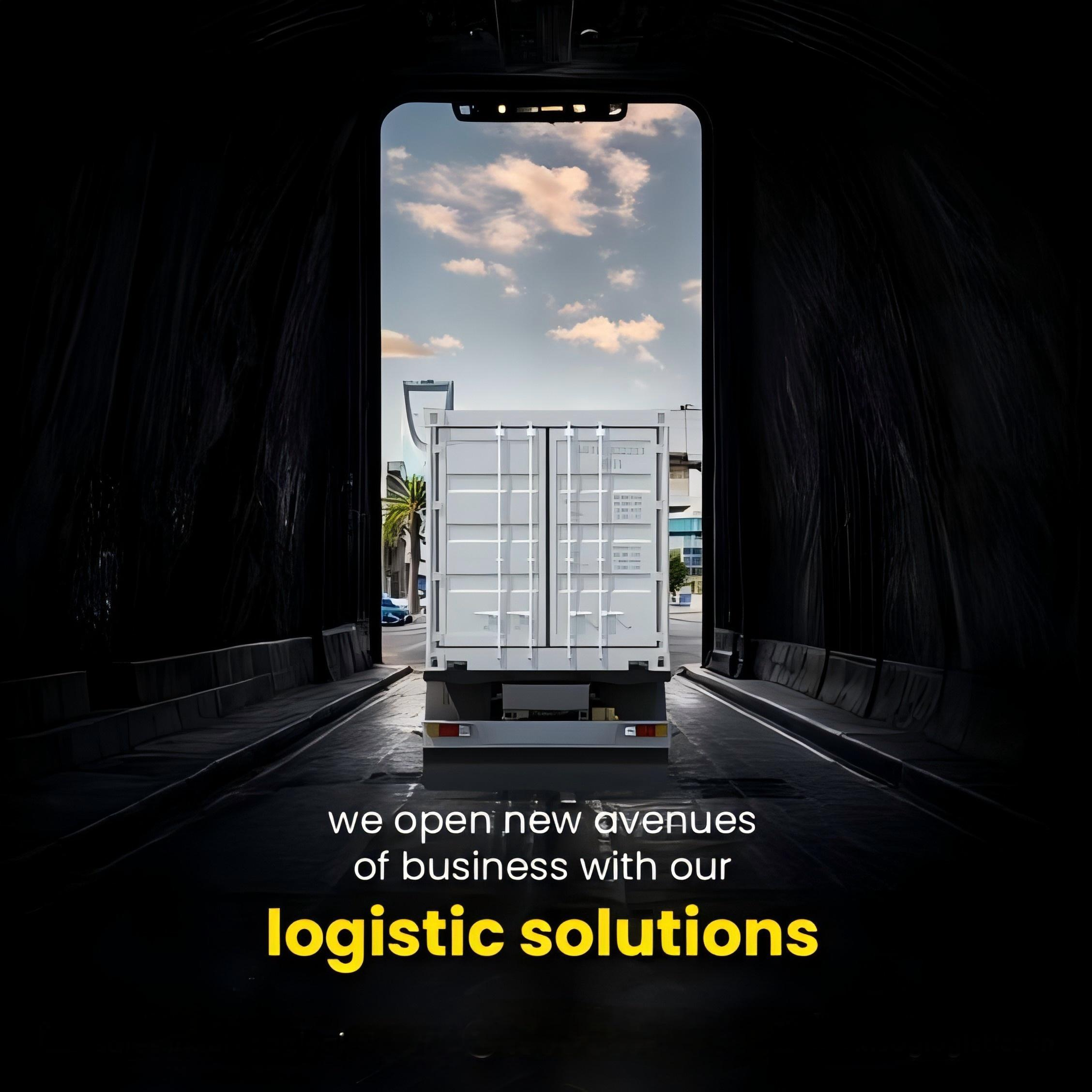 Logistics warehouse handling goods for Italian distribution