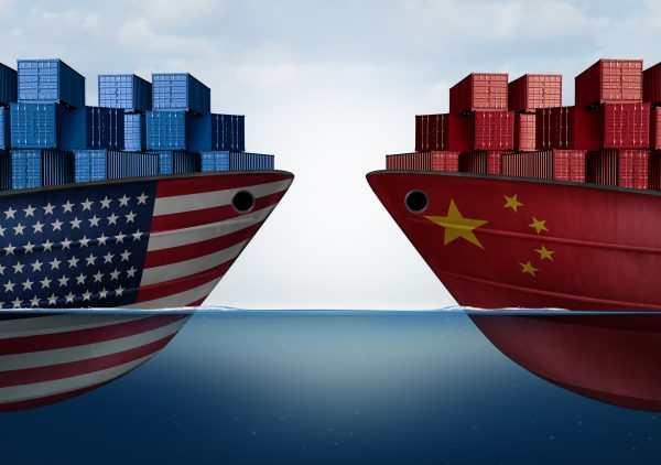 Air cargo plane being loaded with Amazon FBA inventory from China