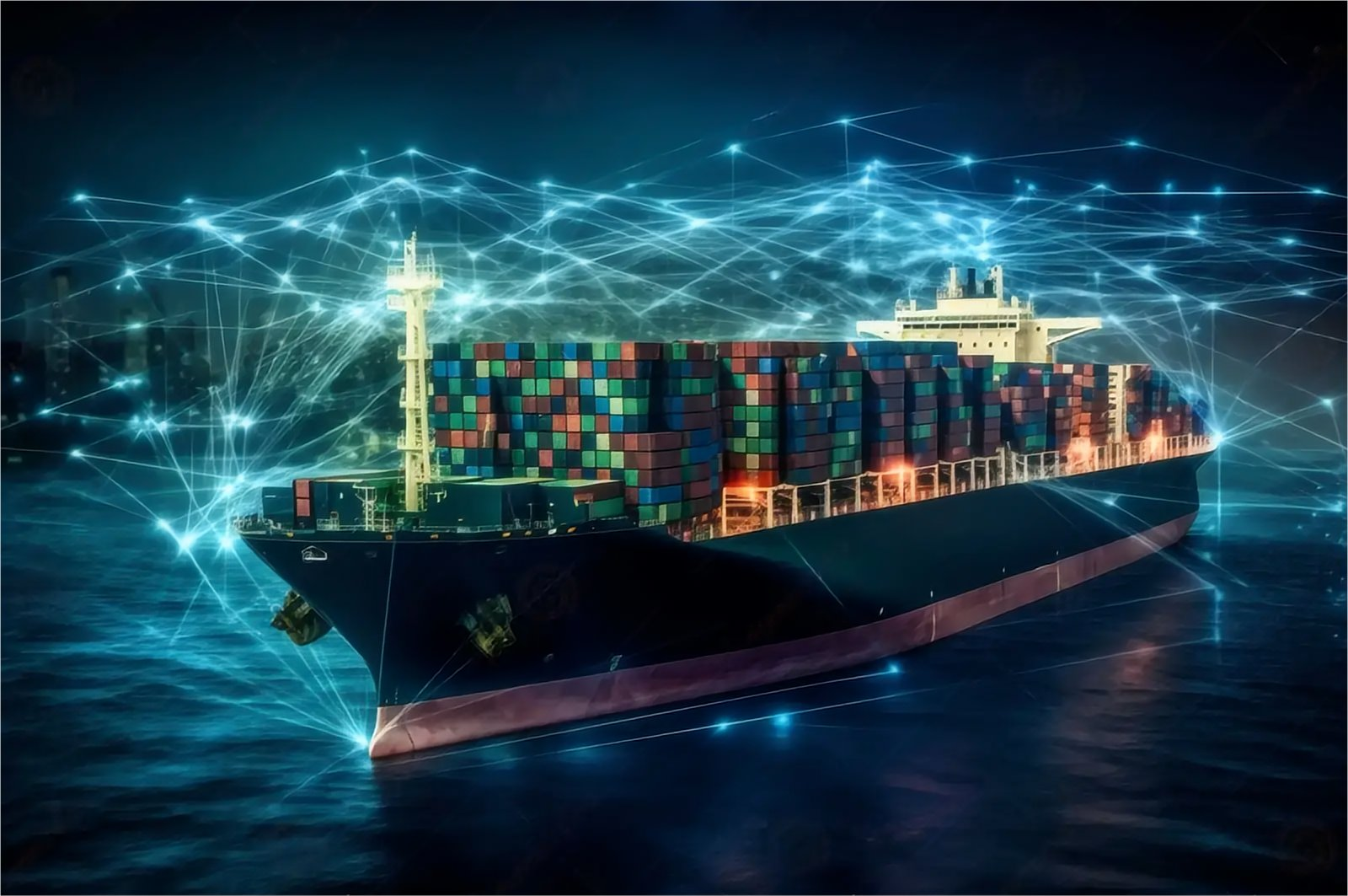 Logistics expert reviewing shipping documentation