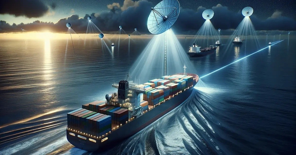 Logistics supply chain management diagram