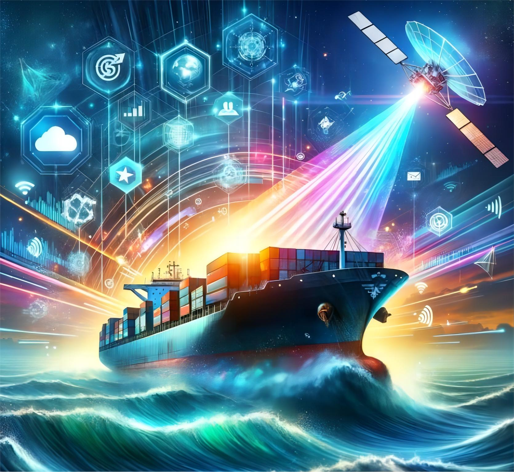 Logistics professional coordinating shipping containers