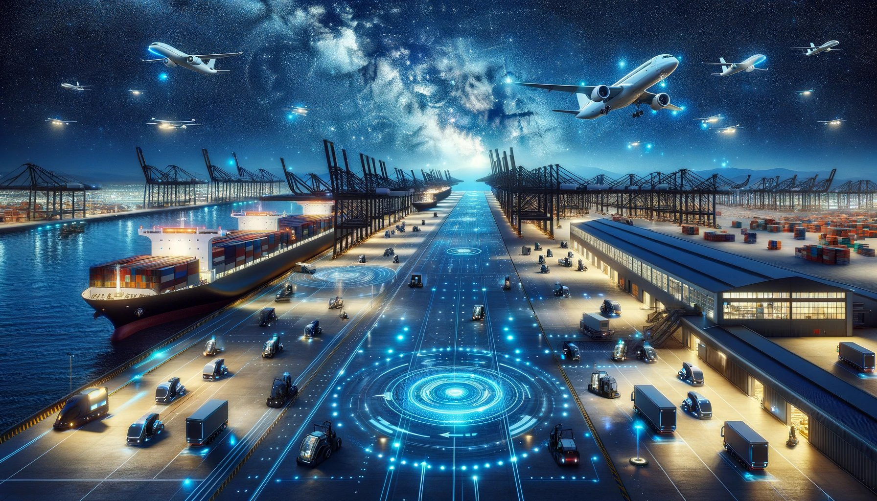 China Golden Week Logistics Company corridor shipping and logistics visual